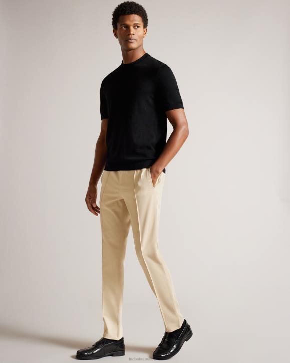 Ted Baker Rodny Irvine Slim Fit Elasticated Trousers Stone Clothing Men TLPL1503