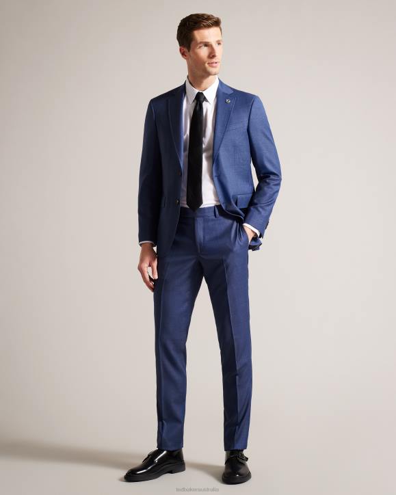 Ted Baker Upsalat Navy Wool Suit Trousers Navy Clothing Men TLPL1611