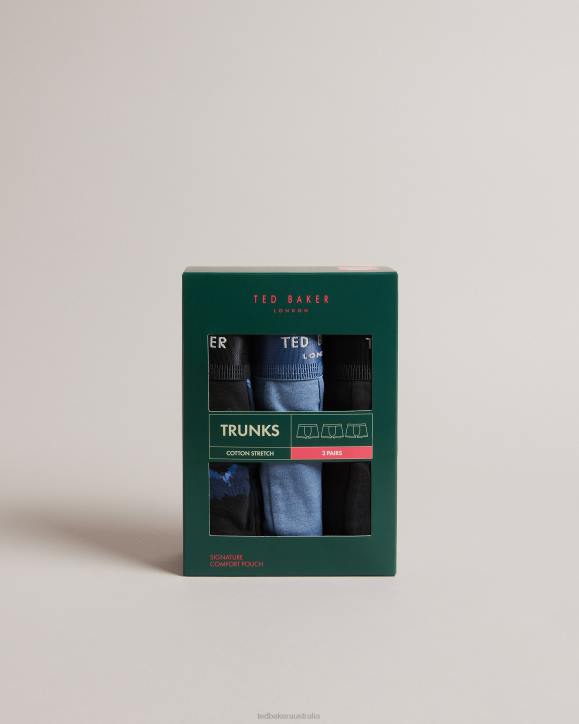 Ted Baker Gaspard 3 Pack Assorted Trunks Assorted Clothing Men TLPL1555