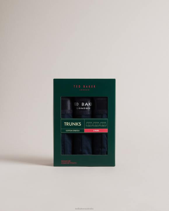 Ted Baker Noe 3 Pack Trunks Navy Clothing Men TLPL1542