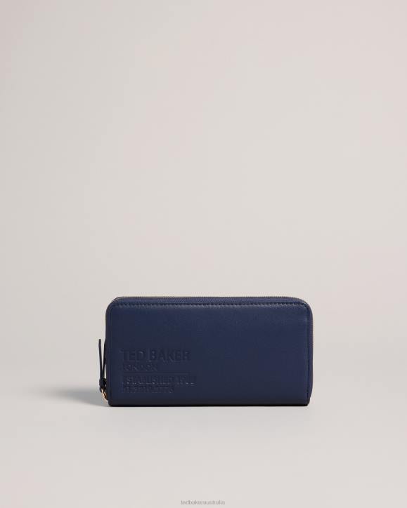 Ted Baker Darciea Large zip-up purse Navy Accessories Women TLPL944