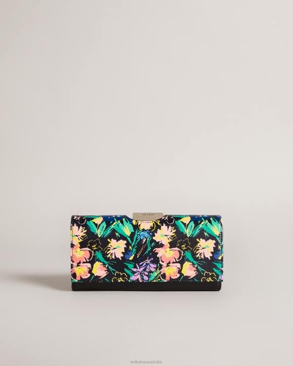 Ted Baker Marjan Flirty Texture Magnolia Large Bobble Purse Black Accessories Women TLPL1178