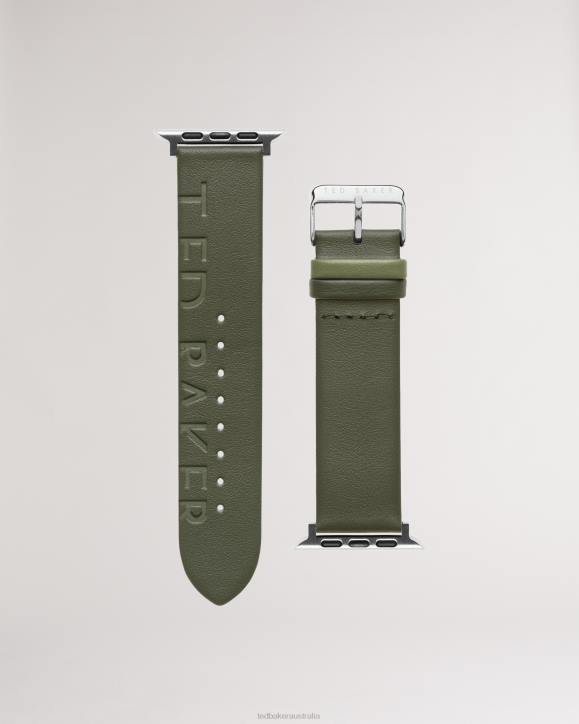 Ted Baker Lithum Leather Apple Watch Strap Green Accessories Women TLPL2023