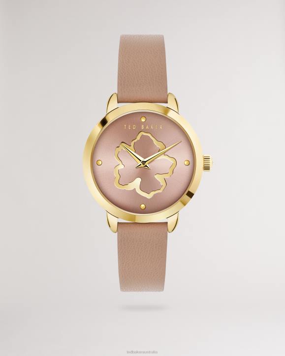Ted Baker Devasy Magnolia Watch With Vegan Leather Strap Light Brown Accessories Women TLPL1120