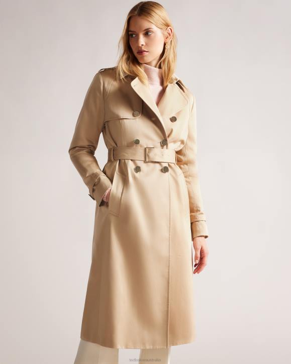 Ted Baker Robbii Lightweight Showerproof Trench Coat Natural Clothing Women TLPL178