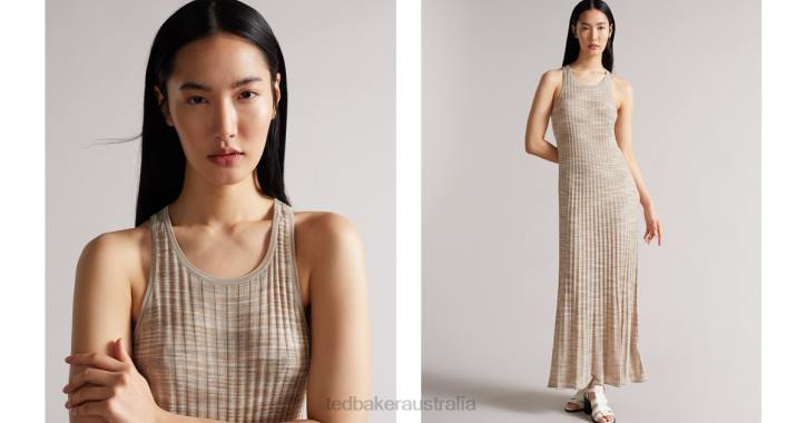 Ted Baker Junete Easy Fit Maxi Dress Natural Clothing Women TLPL597