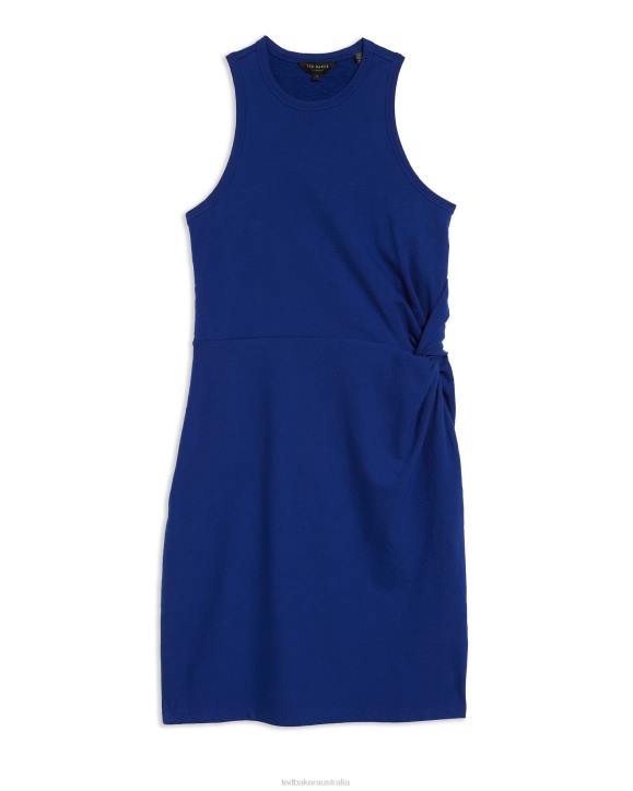 Ted Baker Livviaa Knot Front Jersey Dress Dark Blue Clothing Women TLPL539