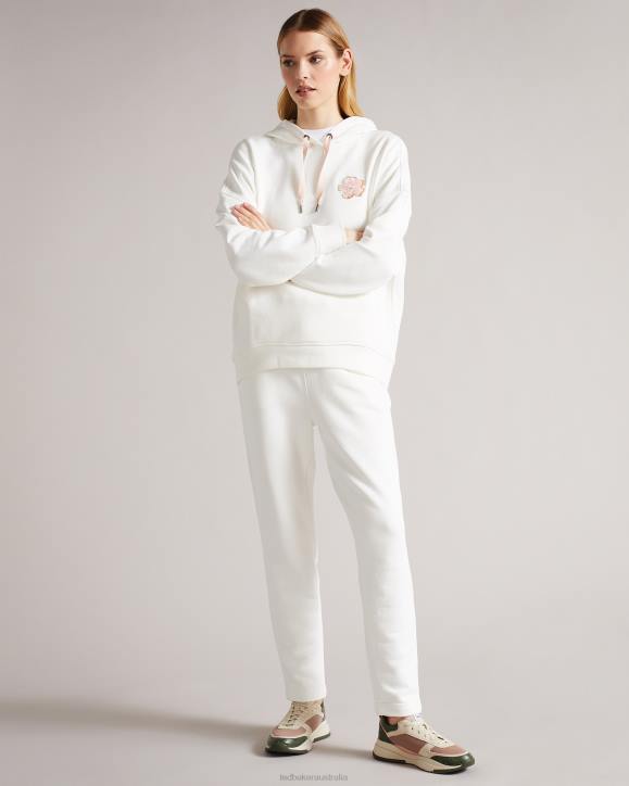 Ted Baker Dorrine Tonal Magnolia Jogging Bottom White Clothing Women TLPL637