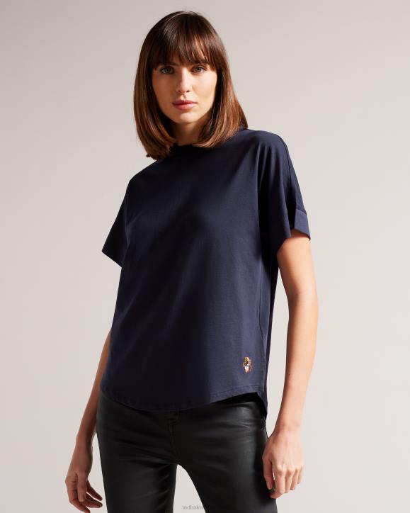 Ted Baker Erisana Easy fit grown up sleeve tee NAVY Clothing Women TLPL491