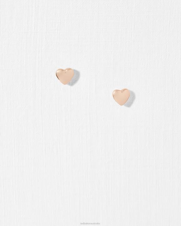 Ted Baker Harly Heart stud earrings Rosegold Color Jewelry Women TLPL1091