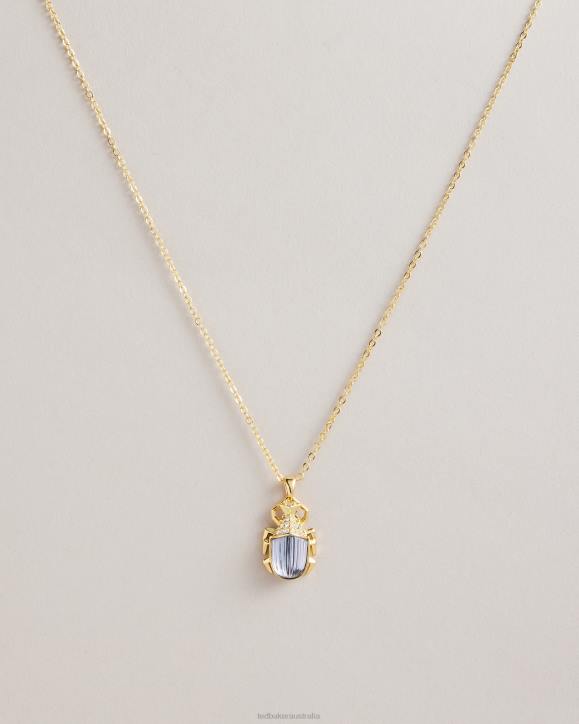 Ted Baker Luban Love Bug Pendant Necklace Gold Color Jewelry Women TLPL1072