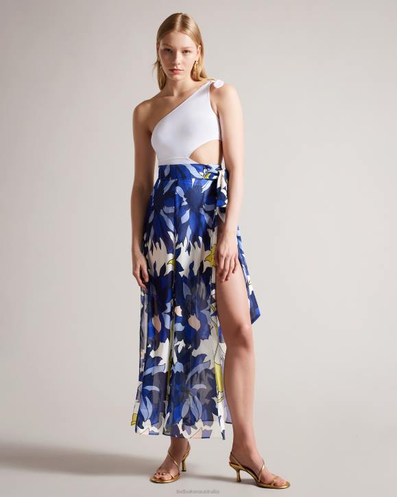 Ted Baker Chrysat Wide Leg Beach Trousers Natural Clothing Women TLPL443